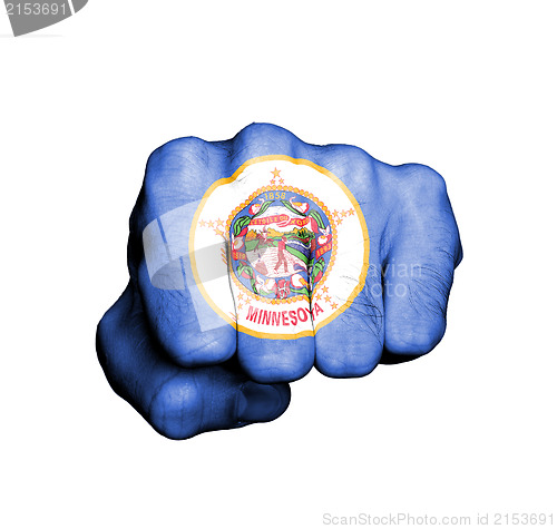 Image of United states, fist with the flag of a state