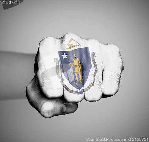 Image of United states, fist with the flag of a state