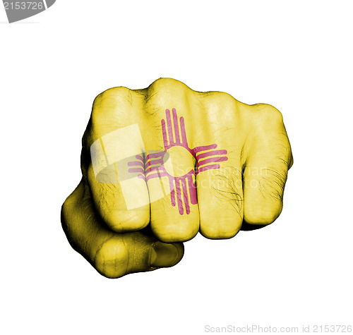 Image of United states, fist with the flag of New Mexico