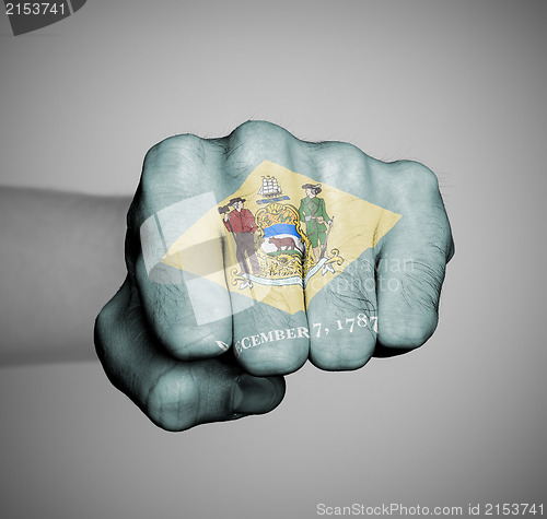 Image of United states, fist with the flag of a state