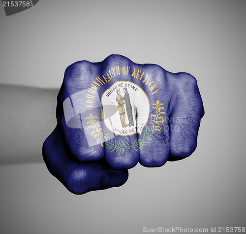 Image of United states, fist with the flag of a state