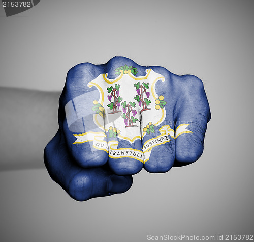 Image of United states, fist with the flag of a state