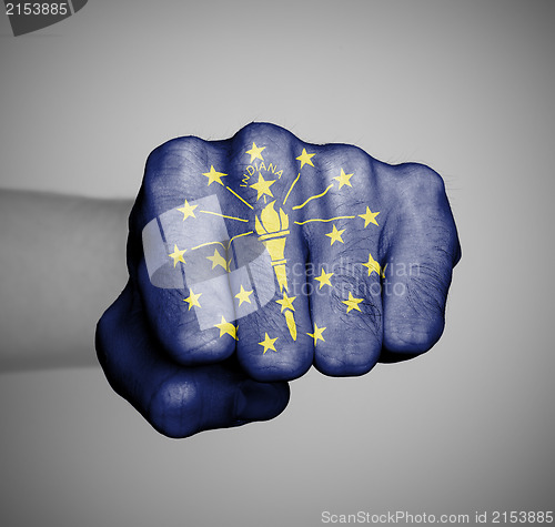 Image of United states, fist with the flag of a state