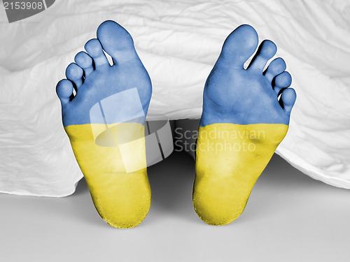 Image of Dead body under a white sheet