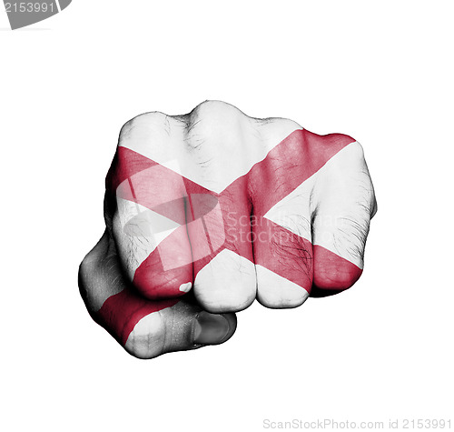 Image of United states, fist with the flag of a state