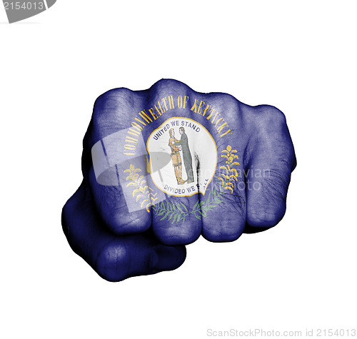 Image of United states, fist with the flag of a state