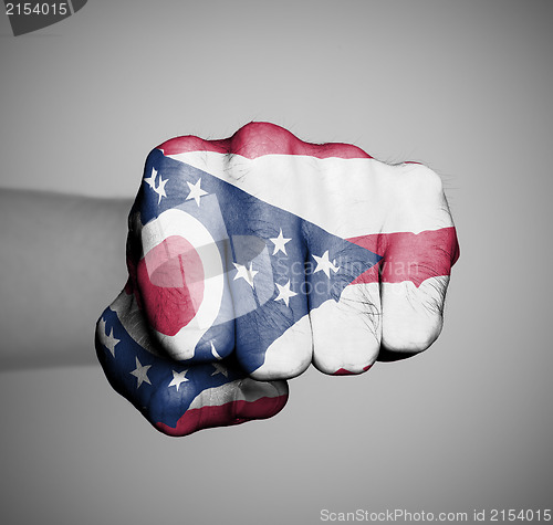 Image of United states, fist with the flag of Ohio