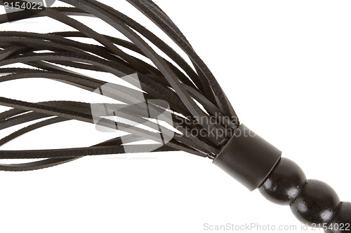 Image of Leather whip isolated 