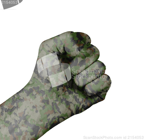 Image of Camouflaged fist