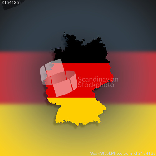 Image of Map of the Federal Republic of Germany