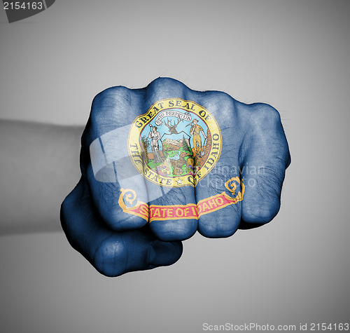 Image of United states, fist with the flag of a state