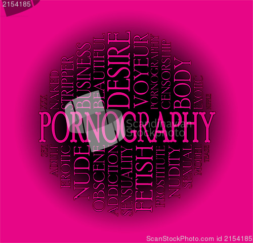 Image of Pornography cloud concept
