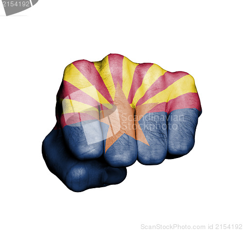 Image of United states, fist with the flag of a state