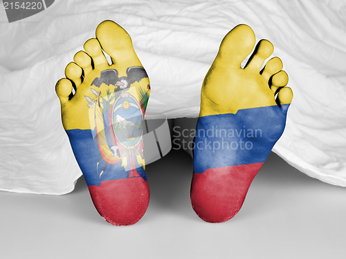 Image of Dead body under a white sheet