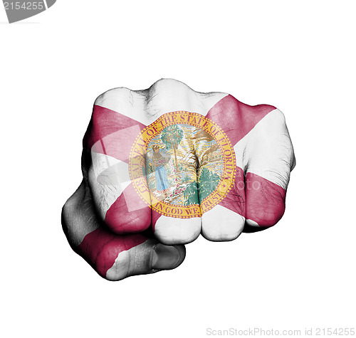 Image of United states, fist with the flag of a state