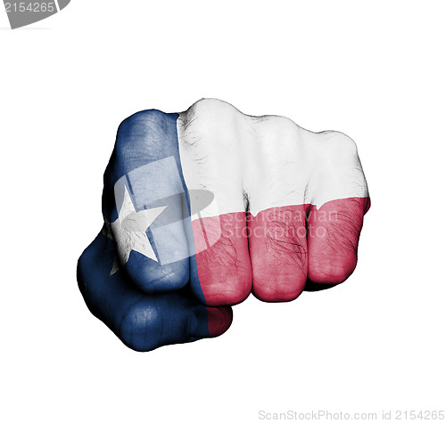 Image of United states, fist with the flag of Texas