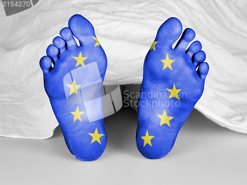 Image of Dead body under a white sheet