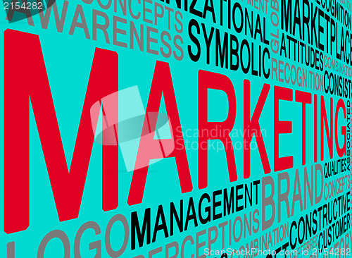 Image of Marketing concept in word tag cloud