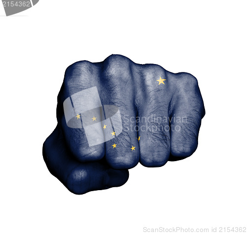 Image of United states, fist with the flag of a state