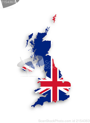 Image of Map of the United Kingdom of Great Britain and Northern Ireland 