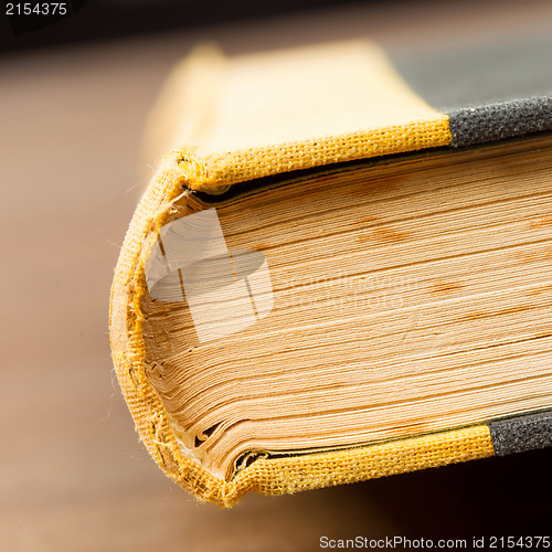 Image of Close-up of an old book