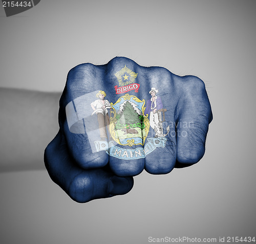 Image of United states, fist with the flag of a state