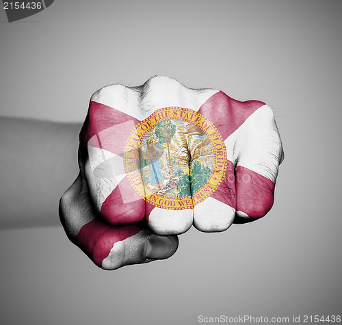 Image of United states, fist with the flag of a state