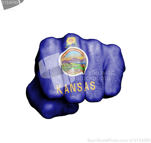 Image of United states, fist with the flag of a state