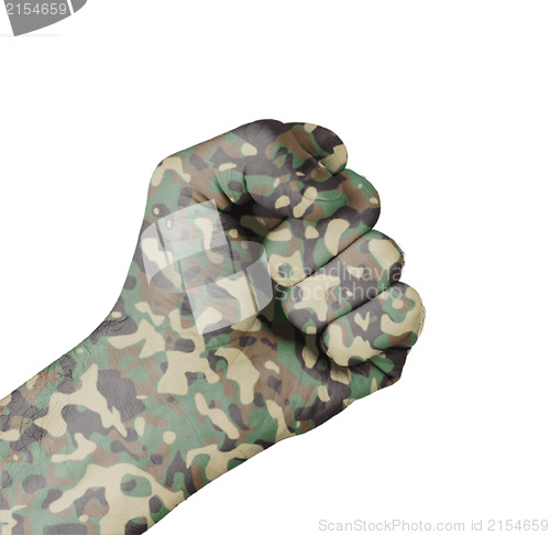 Image of Camouflaged fist