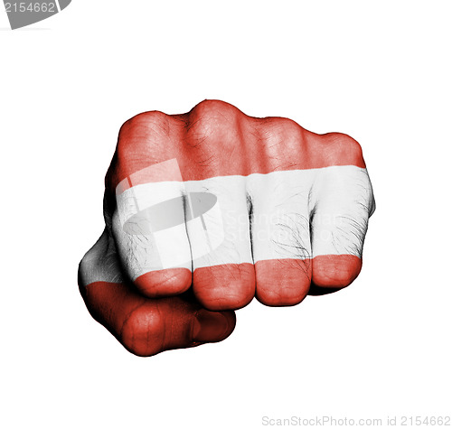 Image of Front view of punching fist