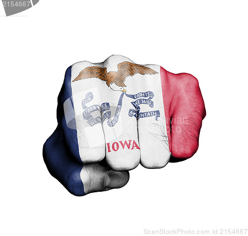 Image of United states, fist with the flag of a state