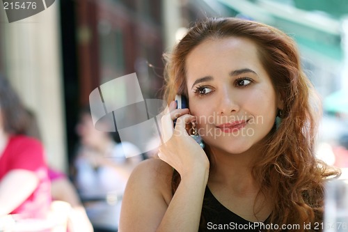 Image of Girl with a phone