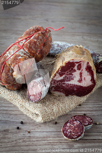 Image of Italian salami assortment