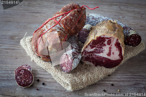 Image of Italian salami assortment