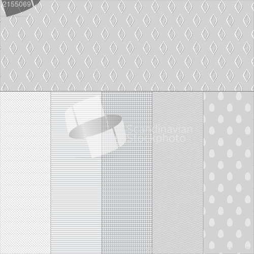 Image of Set white paper textured backgrounds