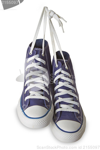 Image of Blue sport shoes