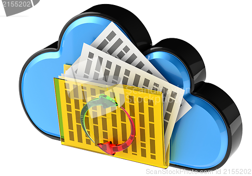 Image of Cloud computing and storage security concept