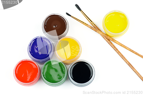 Image of Watercolors and Brushes