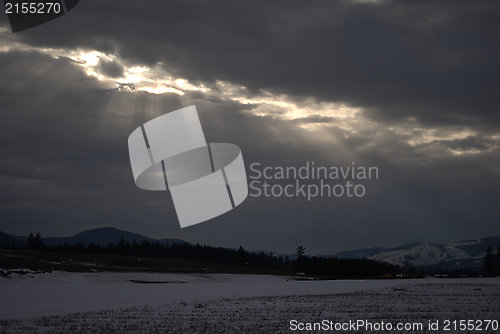 Image of Sunshine Though Dark Clouds