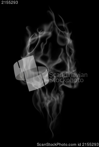 Image of abstract smoke skull