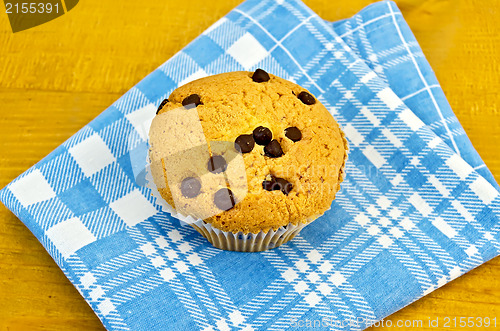Image of Cake with chocolate on the board