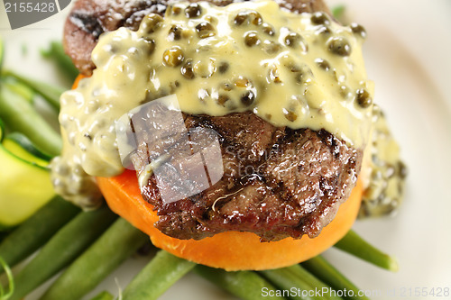 Image of Steak With Peppercorn Sauce