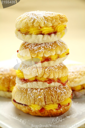 Image of Custard Cake Stack