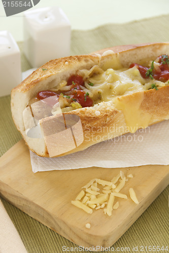Image of Melted Cheese Hot Dog