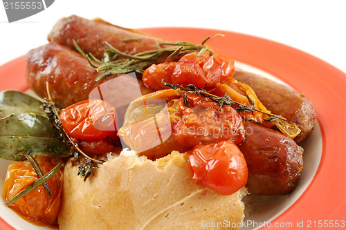 Image of Baked Tomato And Sausages