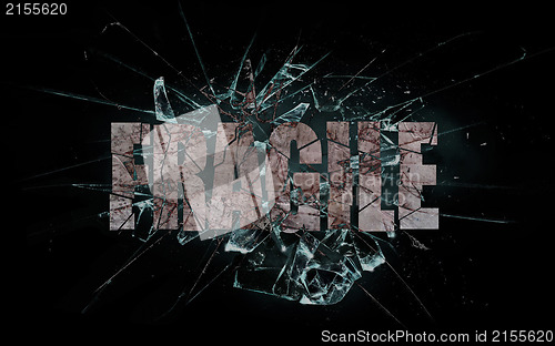 Image of Concept of violence or crash, fragile