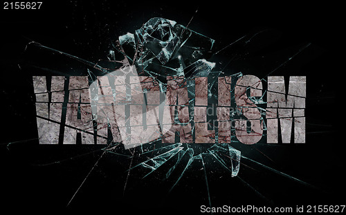 Image of Concept of violence or crash, vandalism