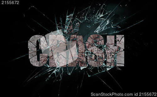 Image of Concept of violence or crash, crash
