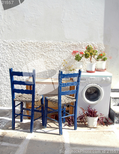 Image of greek islands street scene