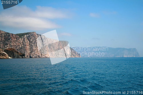 Image of View on the beach from the sea